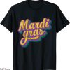 Mardi Gras T-Shirt Retro Masquerade Costume Bead Parade