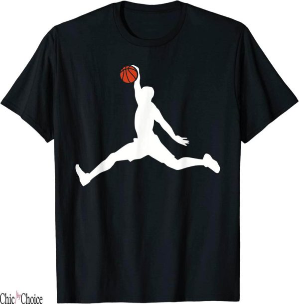 Maroon Jordan T-Shirt Basketball Player