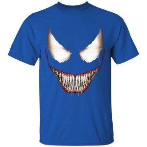 Marvel Venom big face grin Halloween Custome T Shirt All Day Tee 5
