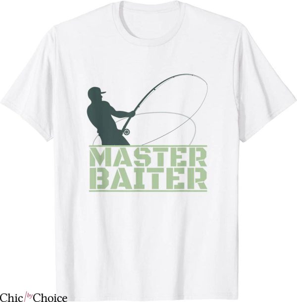 Master Baiter T-Shirt Fishing Lovers Funny Camping Tee