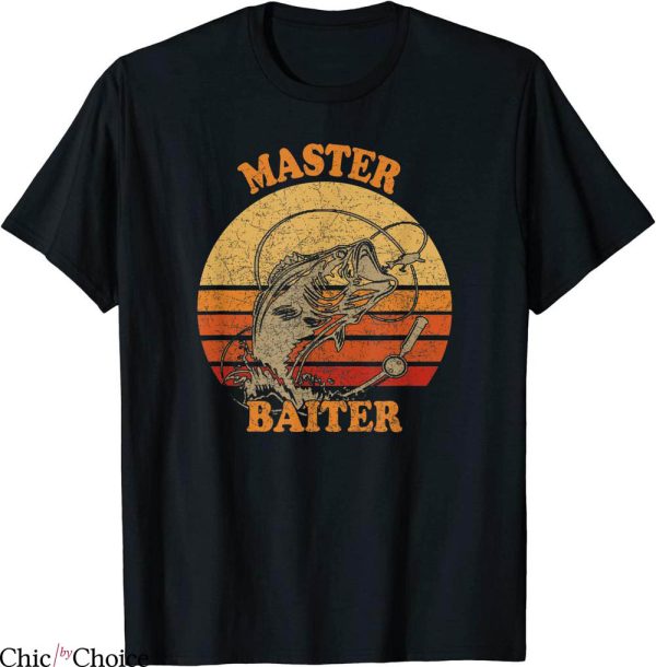 Master Baiter T-Shirt Vintage Bass Fishing Funny Camping