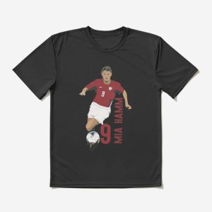 Mia Hamm T-Shirt Number 9 Female American Soccer Player