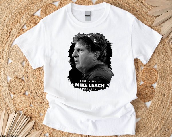 Mike Leach T-Shirt RIP Michael Charles MSU Bulldogs For Fans