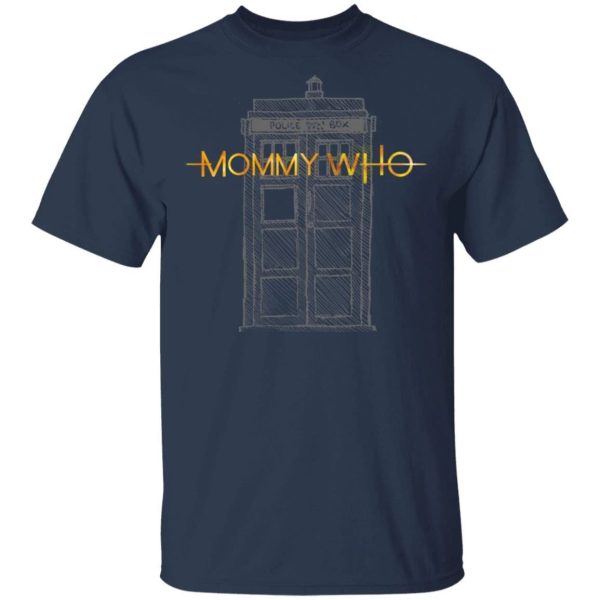 Mommy Who Doctor Who Mommy T-shirt Tardis Tee  All Day Tee