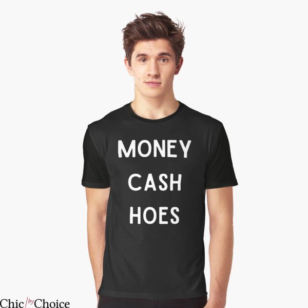 Money Cash Hoes T-Shirt Classic Letterings Rap Song Tee