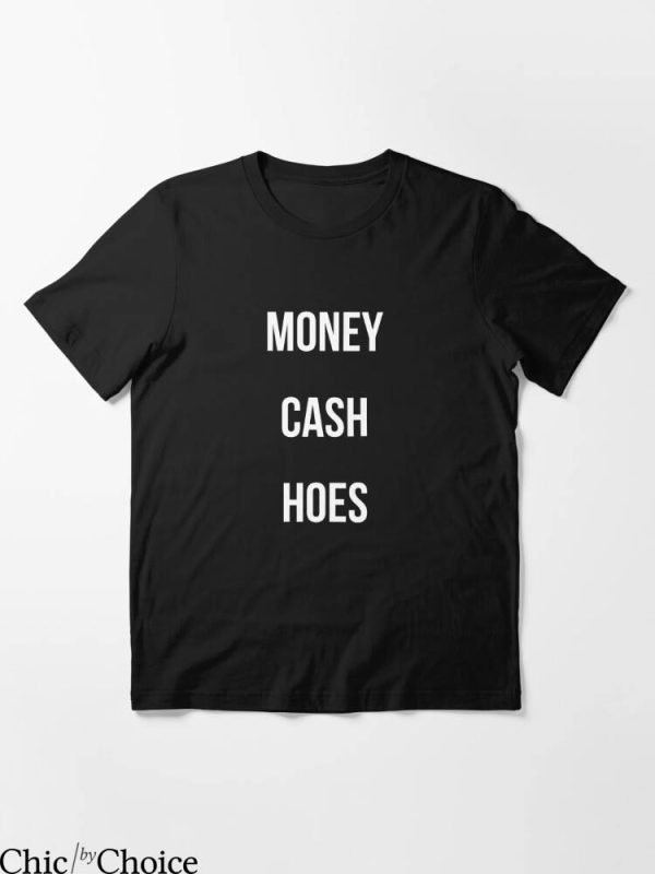 Money Cash Hoes T-Shirt Small Classic Letterings Rap Song