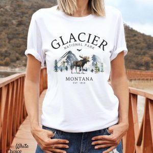 Montana Grizzly T Shirt Glacier National Park Shirt