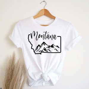 Montana Grizzly T Shirt Home State Montana Lover T Shirt