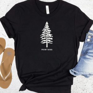 Montana Grizzly T Shirt Montana Nature Tree Lover Shirt