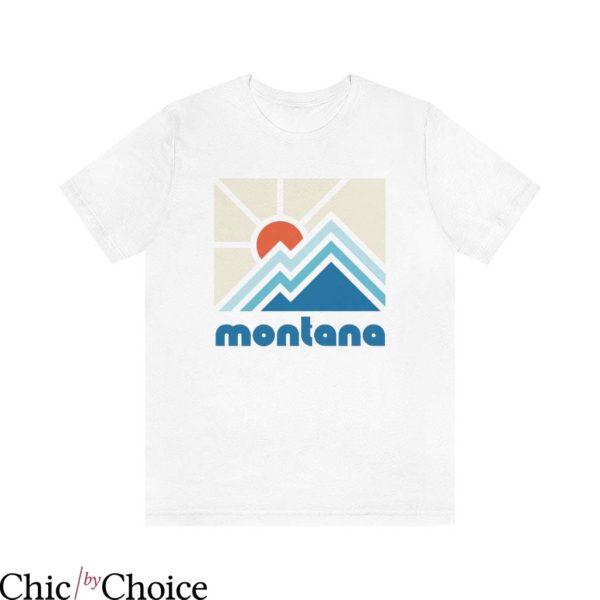 Montana Grizzly T Shirt Montana Retro Mountain Shirt