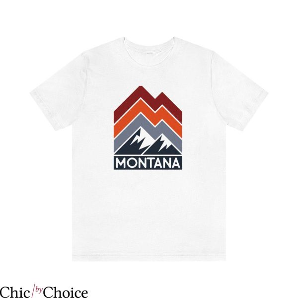 Montana Grizzly T Shirt Montana Retro Moutain Tee Shirt