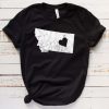 Montana Grizzly T Shirt Montana State Home Map Shirt