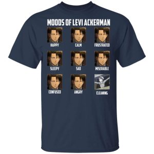 Moods Of Levi T Shirt Attack On Titan Anime Tee All Day Tee 3 Moods Of Levi T Shirt Attack On Titan Anime Tee All Day Tee 4