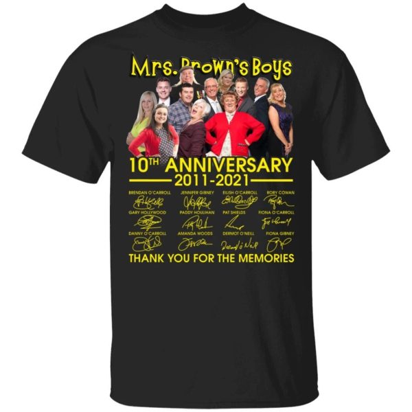 Mrs. Brown’s Boys 10 Years Anniversary 2011 – 2021 T-shirt  All Day Tee