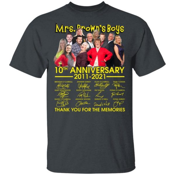 Mrs. Brown’s Boys 10 Years Anniversary 2011 – 2021 T-shirt  All Day Tee