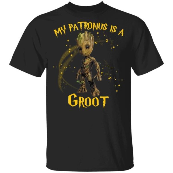 My Patronus Is A Groot T-shirt Harry Potter Style Tee  All Day Tee