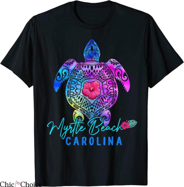 Myrtle Beach T-Shirt Carolina Tie Dye Sea Turtle Vacation