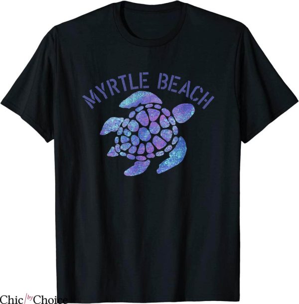 Myrtle Beach T-Shirt SC Beach Design Souvenir Illustration