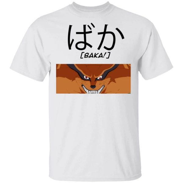 Naruto Demon Fox Baka Shirt Funny Character Tee  All Day Tee