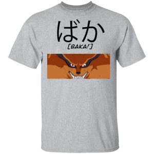 Naruto Demon Fox Baka Shirt Funny Character Tee All Day Tee 4