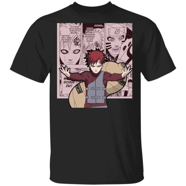 Naruto Gaara Shirt Anime Character Mix Manga Style Tee  All Day Tee