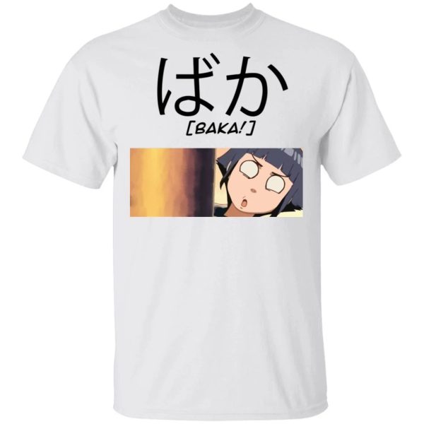 Naruto Hinata Hyuuga Baka Shirt Funny Character Tee  All Day Tee