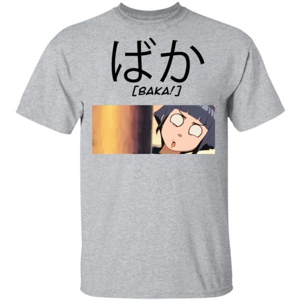 Naruto Hinata Hyuuga Baka Shirt Funny Character Tee  All Day Tee