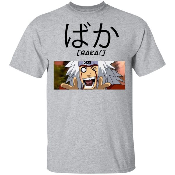 Naruto Jiraiya Baka Shirt Funny Character Tee  All Day Tee