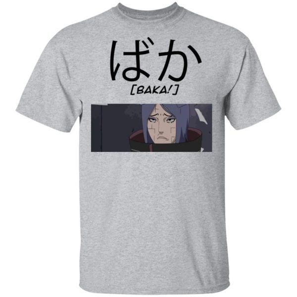 Naruto Konan Baka Shirt Funny Character Tee  All Day Tee