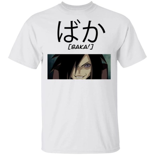 Naruto Madara Uchiha Baka Shirt Funny Character Tee  All Day Tee