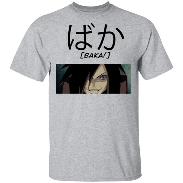 Naruto Madara Uchiha Baka Shirt Funny Character Tee  All Day Tee