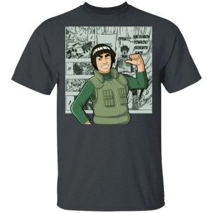 Naruto Might Guy Shirt Anime Character Mix Manga Style Tee All Day Tee 4