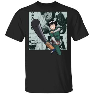 Naruto Rock Lee Shirt Anime Character Mix Manga Style Tee All Day Tee 3