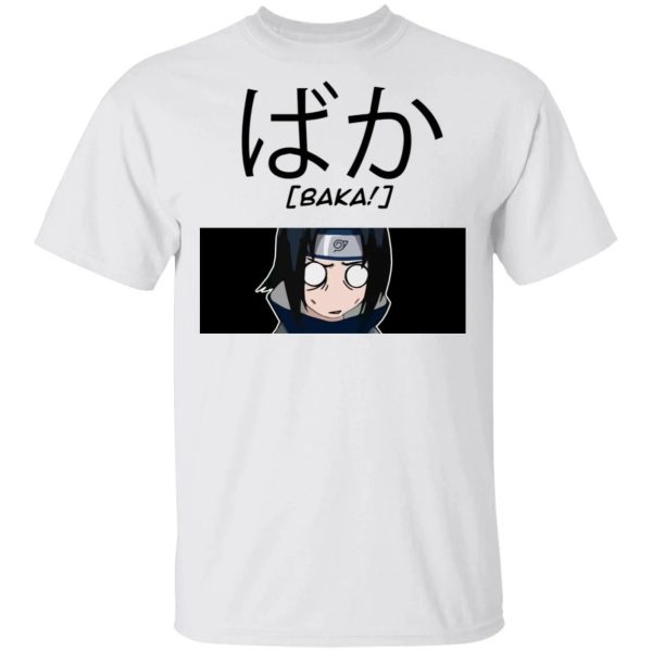 Naruto Sasuke Uchiha Baka Shirt Funny Character Tee  All Day Tee