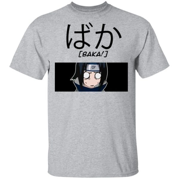 Naruto Sasuke Uchiha Baka Shirt Funny Character Tee  All Day Tee