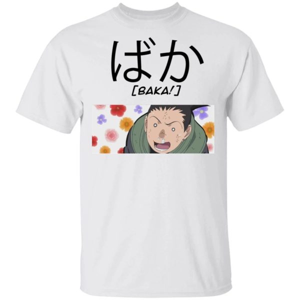 Naruto Shikamaru Nara Baka Shirt Funny Character Tee  All Day Tee