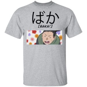 Naruto Shikamaru Nara Baka Shirt Funny Character Tee  All Day Tee