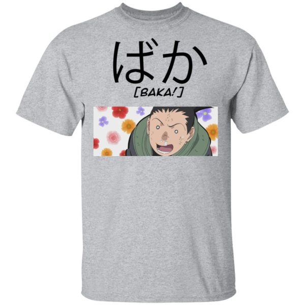 Naruto Shikamaru Nara Baka Shirt Funny Character Tee  All Day Tee