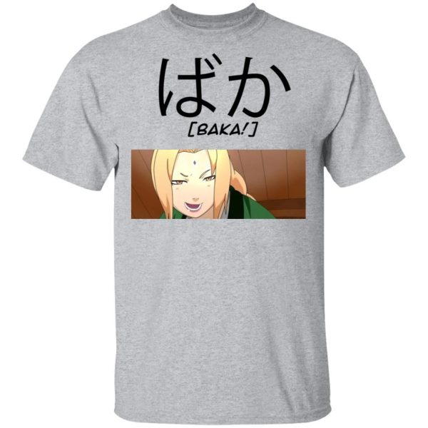 Naruto Tsunade Baka Shirt Funny Character Tee  All Day Tee