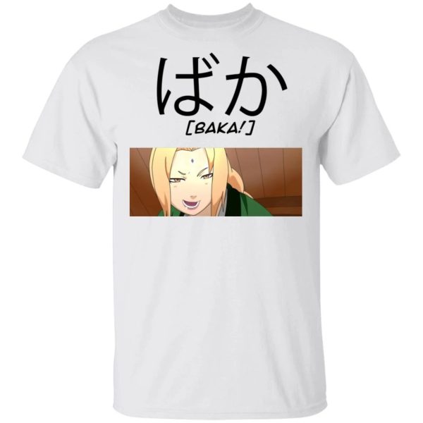 Naruto Tsunade Baka Shirt Funny Character Tee  All Day Tee