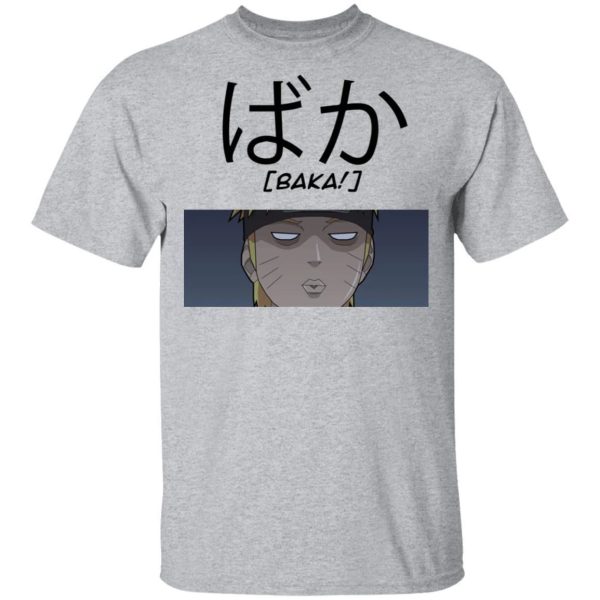 Naruto Uzumaki Baka Shirt Funny Character Tee  All Day Tee