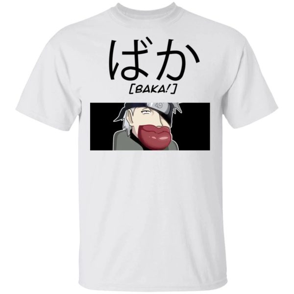 Naruto kakashi Baka Shirt Funny Character Tee  All Day Tee