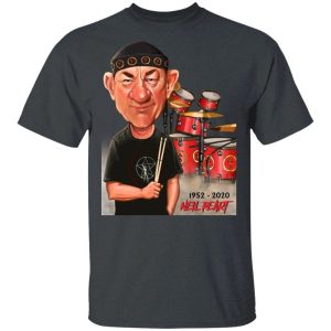 Neil Peart T shirt In Loving Memory Drummer Legend Cartoon Style Tee All Day Tee 4