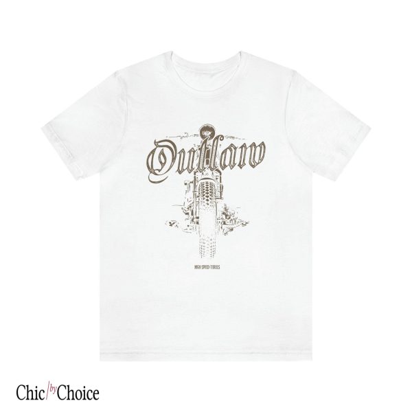 Outlaw T Shirt Outlaw Graphic Lettering Rider Shirt