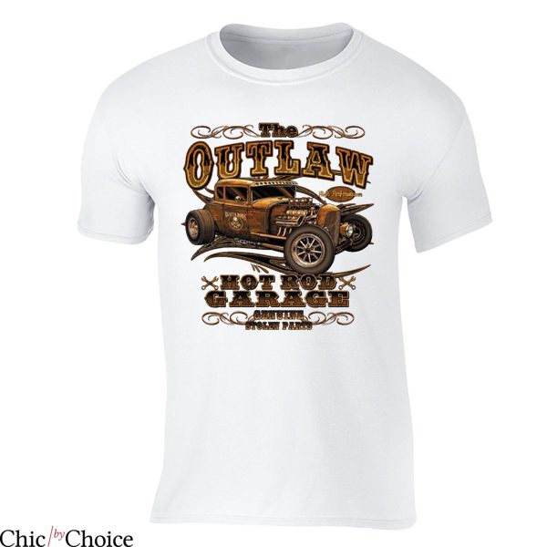 Outlaw T Shirt Outlaw Hot Rod Garage Tee USA Shirt