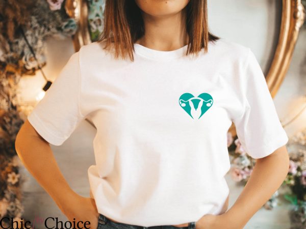 Ovarian Cancer T Shirt Pocket Ovarian Cancer T Shirt