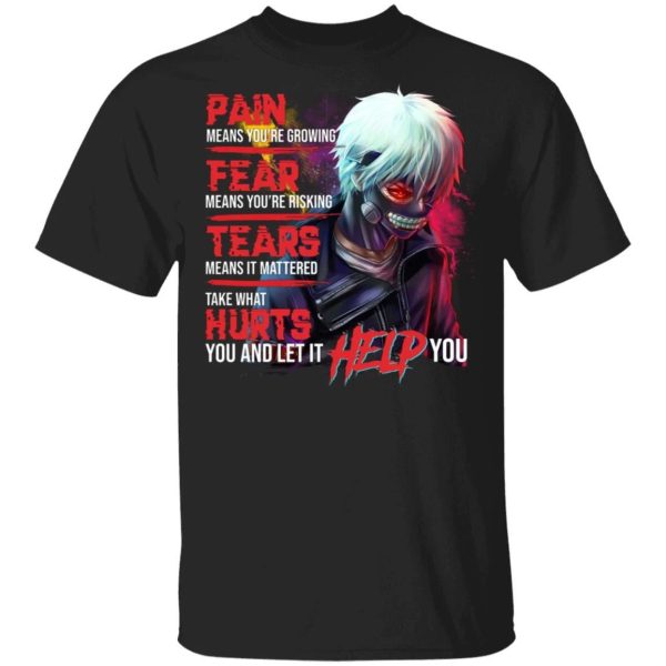 Pain Fear Tears Hurts Tokyo Ghoul T-shirt Anime Tee  All Day Tee