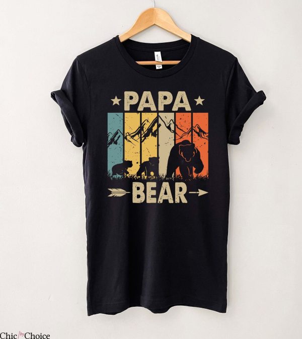 Papa Bear T Shirt Dad Fathers Day Gift Unisex T Shirt
