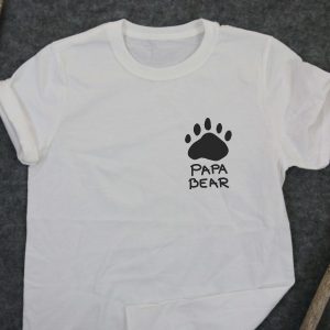 Papa Bear T Shirt Papa Bear Paw Daddy Bear Tee Shirt