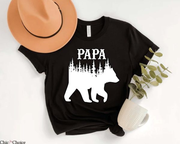 Papa Bear T Shirt Popular Funny Summer Gift T Shirt